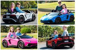 2 Seater Lamborghini SVJ 24V XXL Ride on Sports Car Massive Size-White